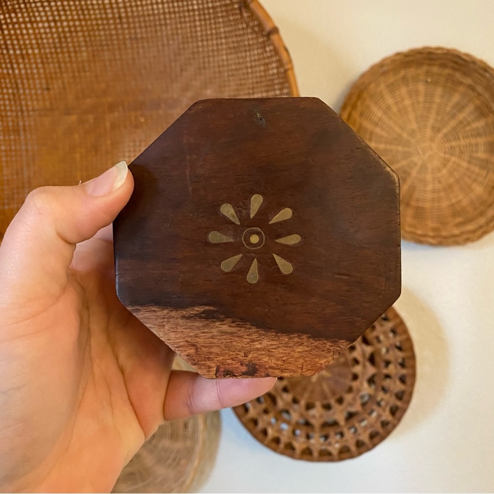 Vintage Wooden Trinket Box